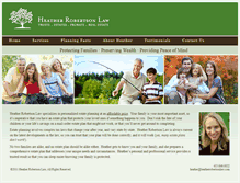 Tablet Screenshot of heatherrobertsonlaw.com